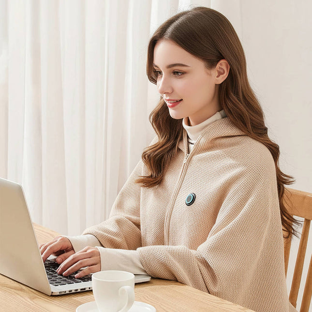 Heated Blanket with USB Power, Portable Heated Shawl Blanket for Office