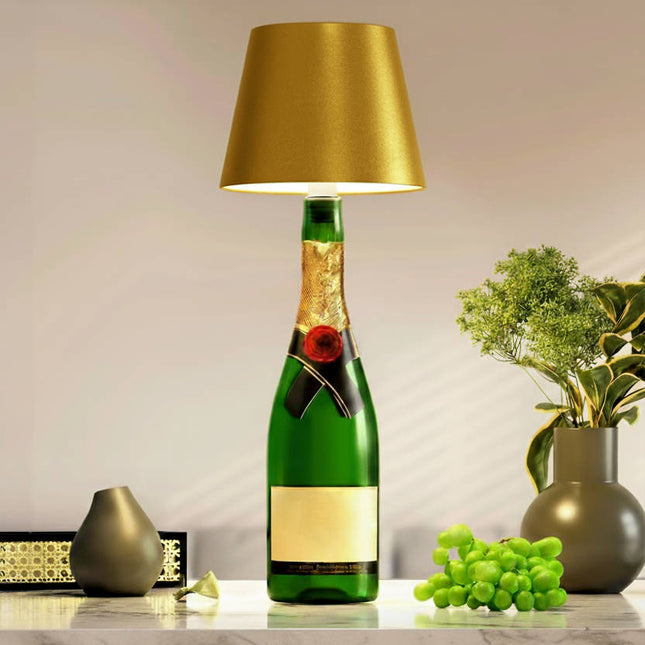Bottle Lamp with Touch Sensor, Rechargeable RGB Mood Lamp with Color Changing LED, Wine Bottle Lights for Party Table