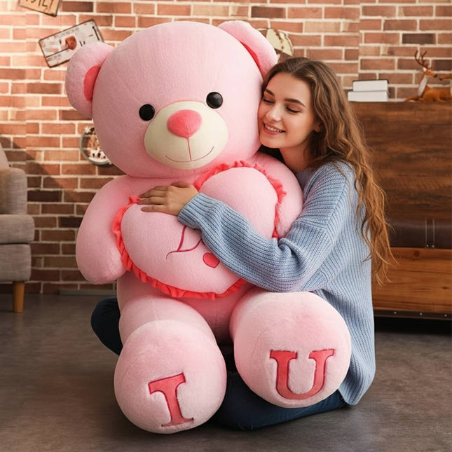 Giant Teddy Bear Stuffed Animal, Big Teddy Bear Plush, Large Plush Toy for Hugging, Cute Stuffed Animal