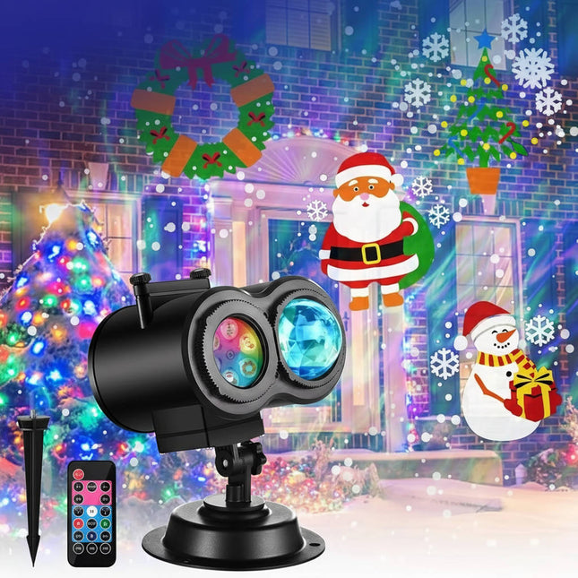 Outdoor Christmas Lights Projector, Christmas Projector Lights with Remote, Outdoor Christmas Decoration for House