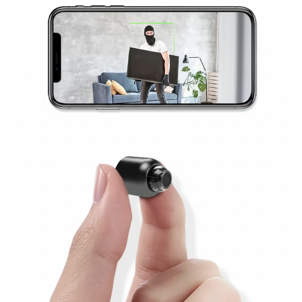 Tuzwa Mini WiFi Security Camera – 1080P HD Indoor Home Camera with Motion Alerts, Night Vision & Audio
