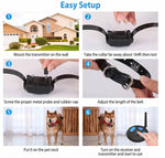Tuzwa Wireless Dog Fence & Training Collar System – 130–656 Ft Adjustable Boundary, 8 Correction Levels, Sound & Static Modes, IP68 Receiver
