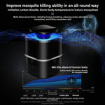 Tuzwa UV Mosquito Trap Lamp – 365nm USB Rechargeable Indoor Mosquito Catcher with 360° LED Attraction, Quiet Fan & Removable Tray
