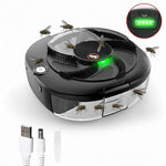 Tuzwa Electric Fly Trap – USB Rechargeable Indoor Fly Catcher with 5 Bait Stations, Rotating Trap & 1200mAh Battery