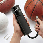 Tuzwa Electric Ball Pump – 15 PSI Rechargeable Sports Ball Inflator with Digital LCD Gauge, Auto Stop, 4 L/min Airflow & USB-C Charging