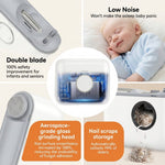 Tuzwa Electric Nail Clipper – Rechargeable Automatic Nail Trimmer with 2 Speeds, Glass Polisher, LED Light & Built-In Nail Catcher