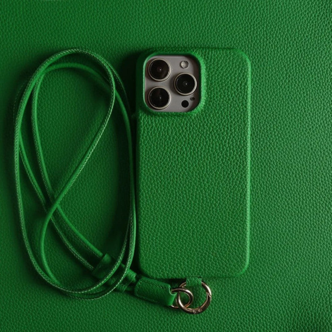 Genuine Leather Phone Case | Crossbody Strap for Hands-Free Convenience 5