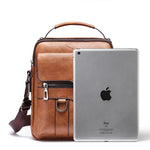 Genuine Leather Shoulder Bag | Black Messenger Bag for Men with Adjustable Strap | Versatile Design for Work and Leisure 3
