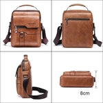 Genuine Leather Shoulder Bag | Black Messenger Bag for Men with Adjustable Strap | Versatile Design for Work and Leisure 5