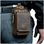 Genuine Leather Waist Pouch for Men & Women with Adjustable Strap | Stylish Travel Companion for Easy Organization 0