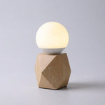 Geometric Base Bedside Lamp with USB Charging | Modern Design for Cozy Lighting 2