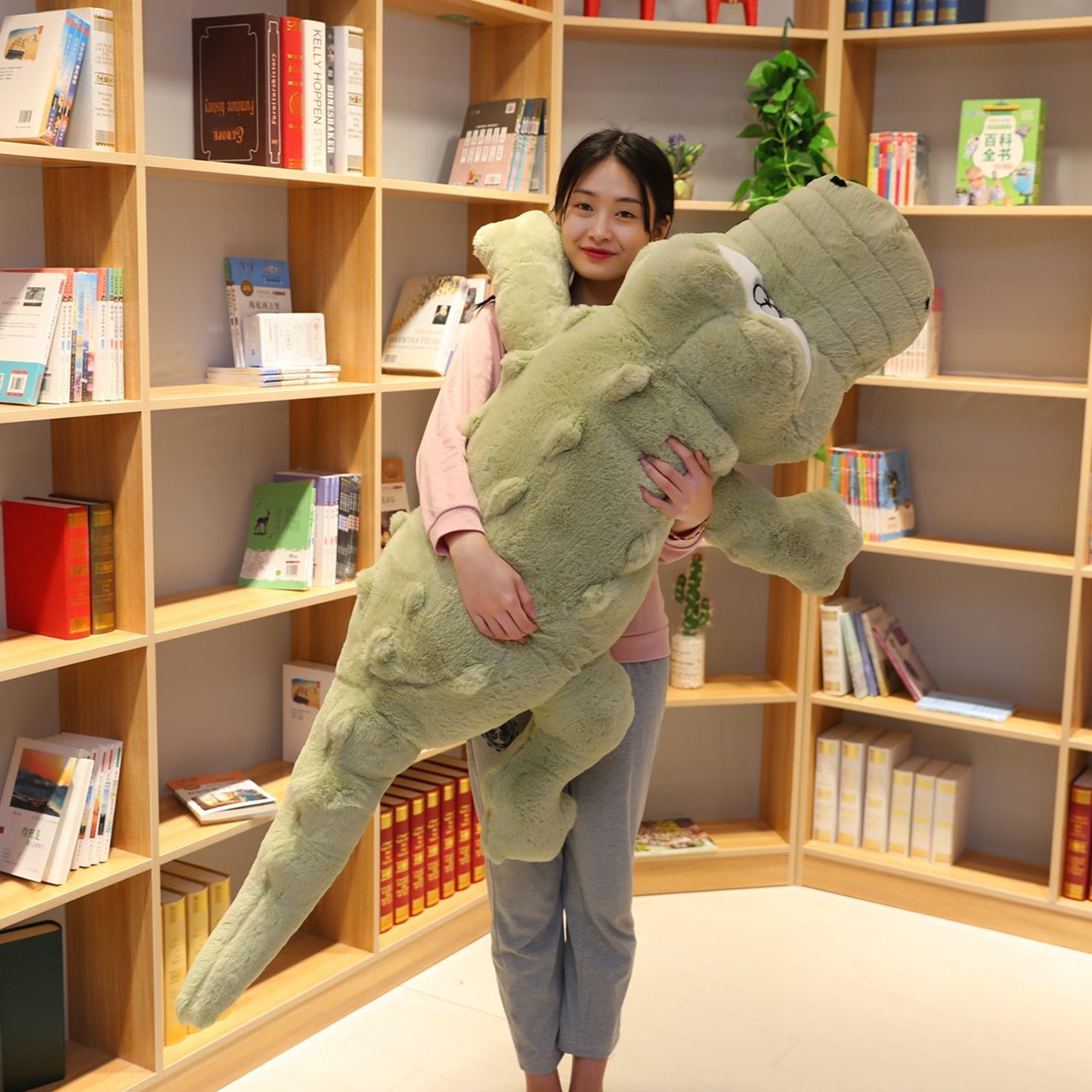 Giant Crocodile Plush Toy | Hypoallergenic Stuffed Animal for Relaxation 0