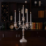 GildedNocturne | European-Style Candelabra with Decorative Finish | Elegant Centerpiece for Taper Candles 11