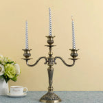 GildedNocturne | European-Style Candelabra with Decorative Finish | Elegant Centerpiece for Taper Candles 14