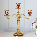 GildedNocturne | European-Style Candelabra with Decorative Finish | Elegant Centerpiece for Taper Candles 15