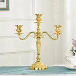 GildedNocturne | European-Style Candelabra with Decorative Finish | Elegant Centerpiece for Taper Candles 17