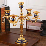 GildedNocturne | European-Style Candelabra with Decorative Finish | Elegant Centerpiece for Taper Candles 20