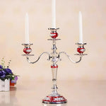 GildedNocturne | European-Style Candelabra with Decorative Finish | Elegant Centerpiece for Taper Candles 22