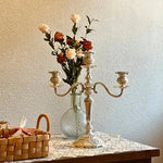 GildedNocturne | European-Style Candelabra with Decorative Finish | Elegant Centerpiece for Taper Candles 7