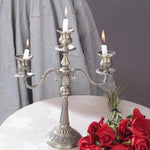 GildedNocturne | European-Style Candelabra with Decorative Finish | Elegant Centerpiece for Taper Candles 8
