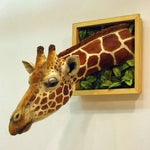 Giraffe Head Wall Decor | Lifelike 3D Sculpture with Realistic Detail | Unique Home Accent for Any Room 1