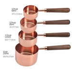 Gleam Copper Measuring Set | Premium Stainless Steel with Non-Slip Handle for Accurate Cooking 5