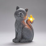 Glimmerpaws | Solar Powered Garden Statue with Hand-Painted Details | Charming Illumination for Outdoor Spaces 2