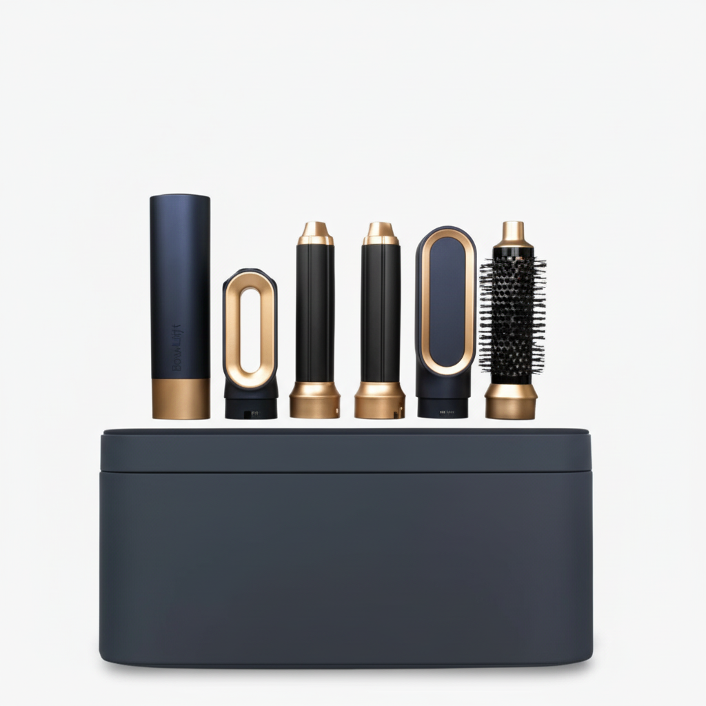 Glossify | 5-in-1 Hair Styler with Ionic Technology | 1000W Hot Air Brush for Frizz-Free Styling 0