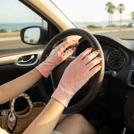 UV Protection Gloves for Women, Fingerless Gloves for Driving and Cycling – image 4