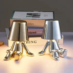 GlowCraft | USB Rechargeable Table Lamp with Unique Design & Dimmable Brightness | Perfect Bedside or Desk Lamp for Cozy Ambiance 1