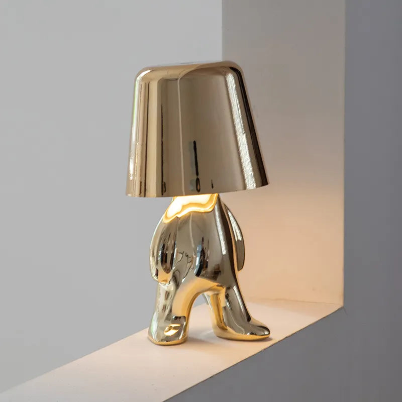GlowCraft | USB Rechargeable Table Lamp with Unique Design & Dimmable Brightness | Perfect Bedside or Desk Lamp for Cozy Ambiance 11