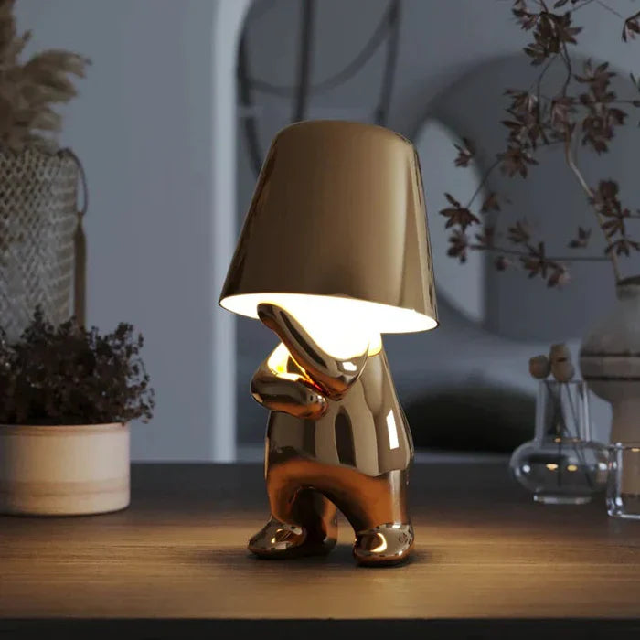 GlowCraft | USB Rechargeable Table Lamp with Unique Design & Dimmable Brightness | Perfect Bedside or Desk Lamp for Cozy Ambiance 13