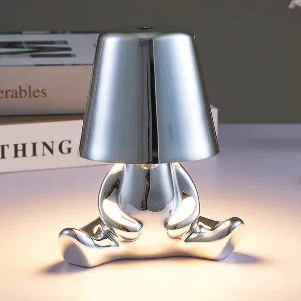 GlowCraft | USB Rechargeable Table Lamp with Unique Design & Dimmable Brightness | Perfect Bedside or Desk Lamp for Cozy Ambiance 14