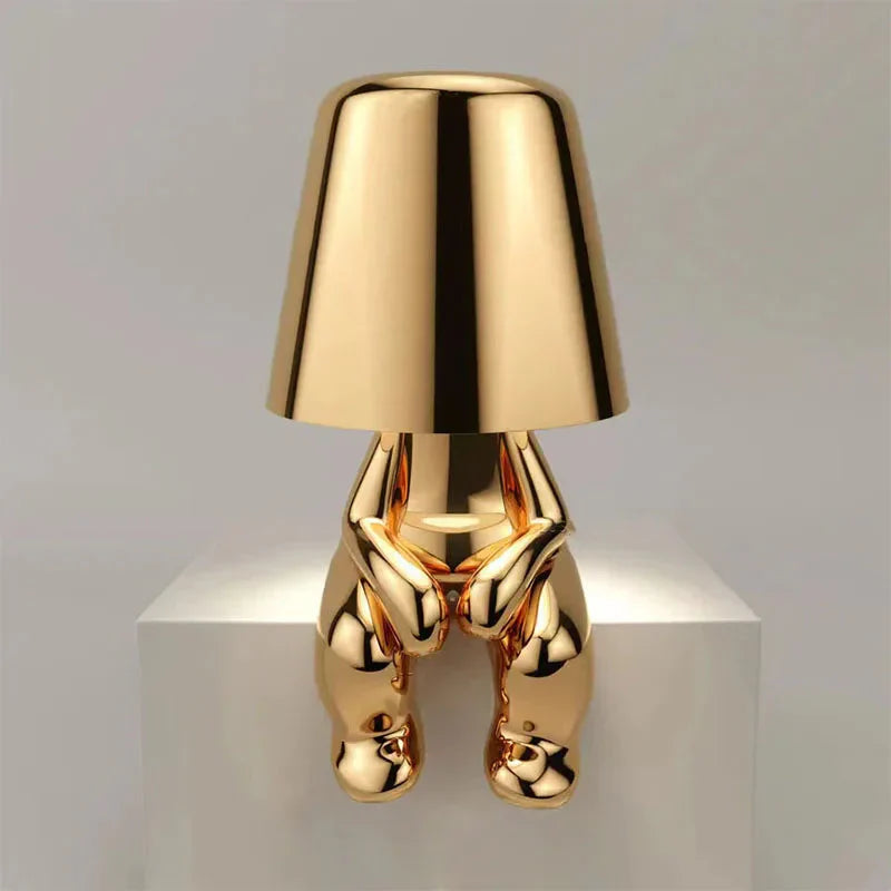 GlowCraft | USB Rechargeable Table Lamp with Unique Design & Dimmable Brightness | Perfect Bedside or Desk Lamp for Cozy Ambiance 4