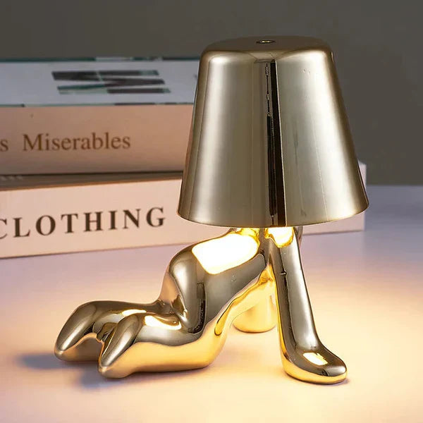 GlowCraft | USB Rechargeable Table Lamp with Unique Design & Dimmable Brightness | Perfect Bedside or Desk Lamp for Cozy Ambiance 6