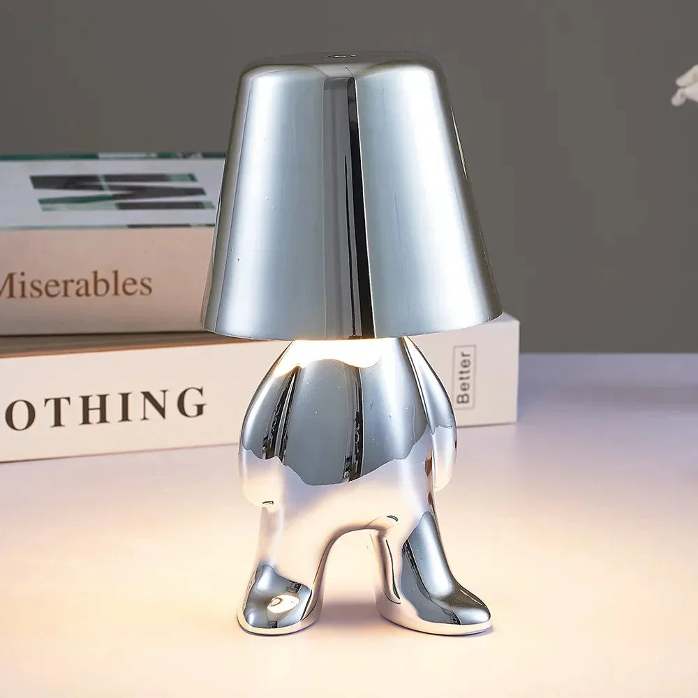 GlowCraft | USB Rechargeable Table Lamp with Unique Design & Dimmable Brightness | Perfect Bedside or Desk Lamp for Cozy Ambiance 7