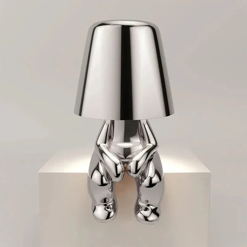 GlowCraft | USB Rechargeable Table Lamp with Unique Design & Dimmable Brightness | Perfect Bedside or Desk Lamp for Cozy Ambiance 8
