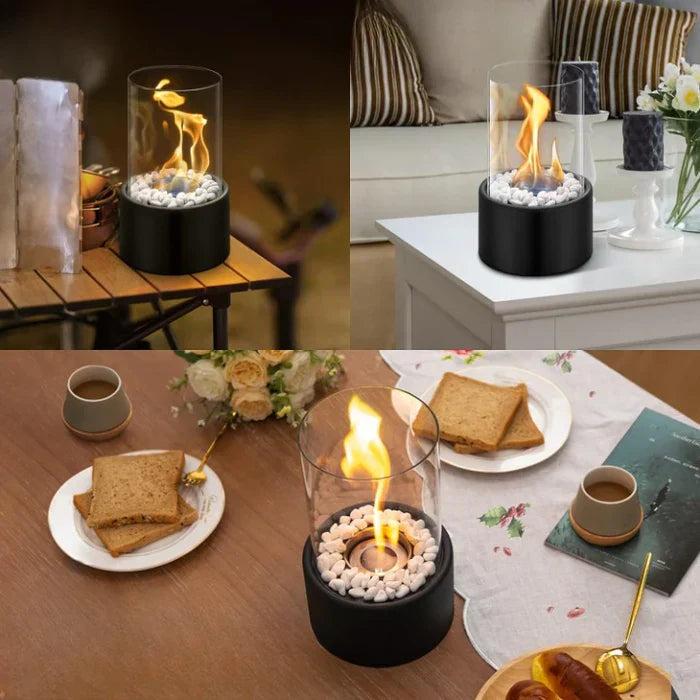 GlowLuxe | Portable Table Fire Lantern with Stylish Design | Create a Cozy Atmosphere for Any Space 7