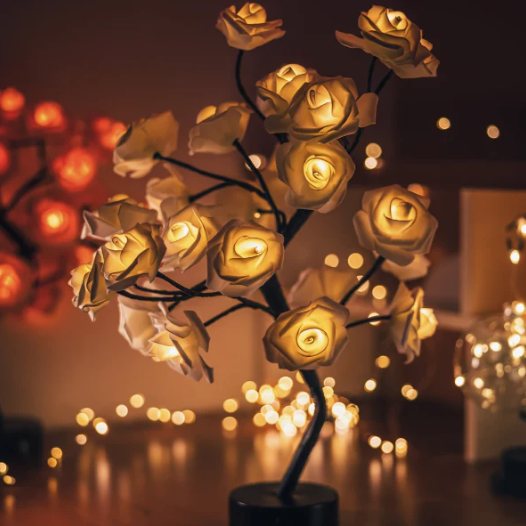 Glowbloom | Handcrafted Floral Light Sculpture with USB & Battery Power | Elegant Nightlight for Cozy Ambiance 4