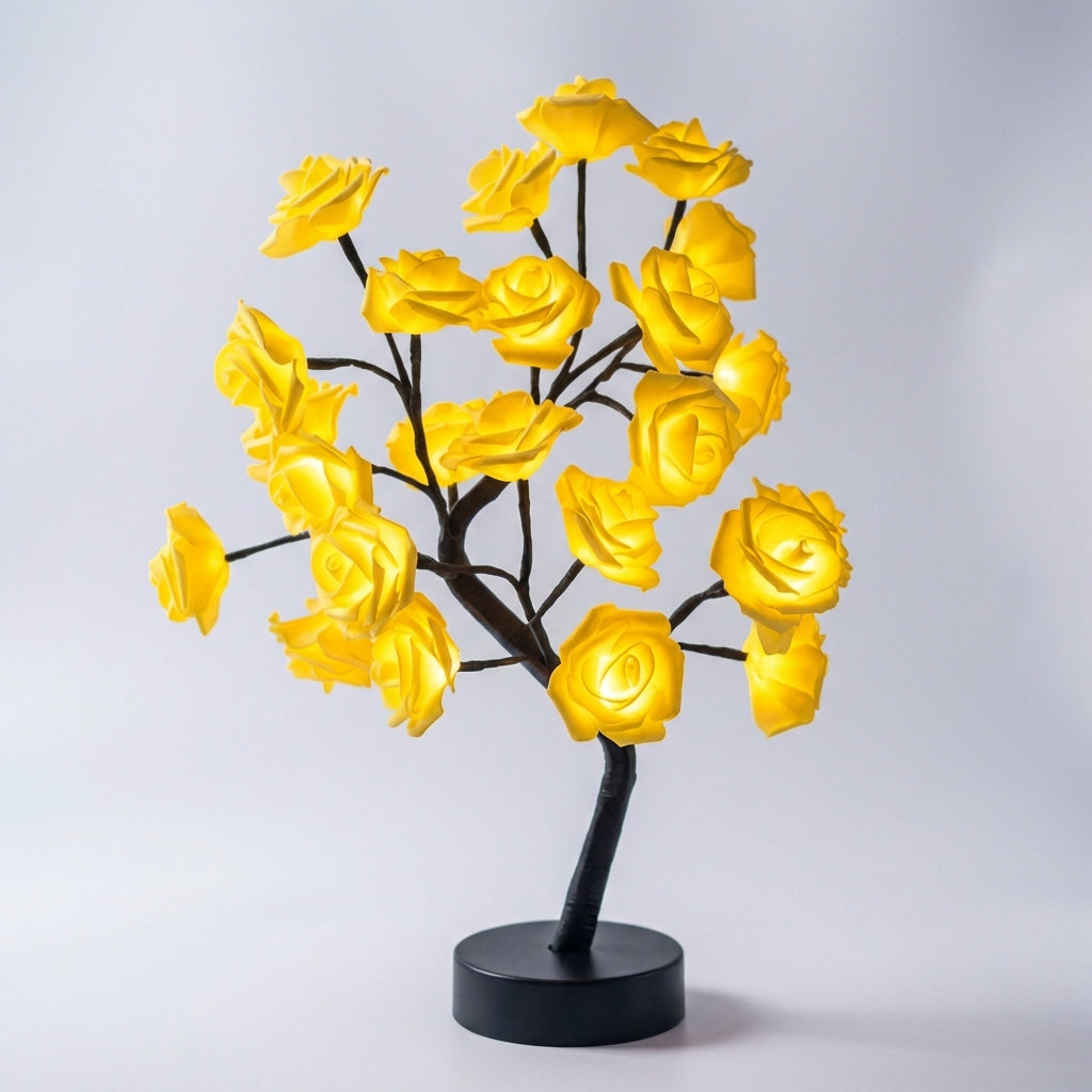 Glowbloom | Handcrafted Floral Light Sculpture with USB & Battery Power | Elegant Nightlight for Cozy Ambiance 8