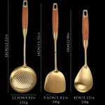 Golden Kitchen Utensils Set with Ergonomic Handles | 6-Piece Premium Cooking Tools for Elegant Meal Preparation 1