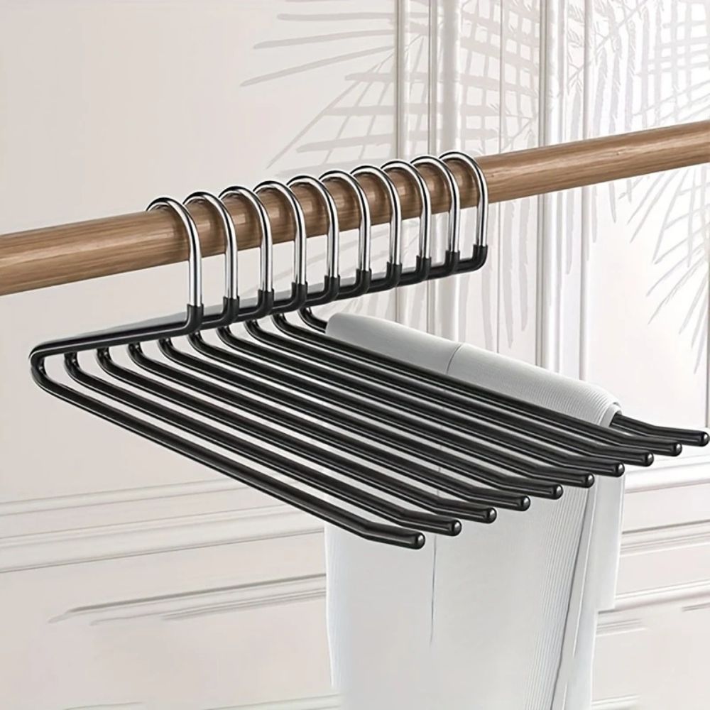 Goose Neck Z Pants Hanger with Stainless Steel Design | Space-Saving Solution for Organized Closets 0