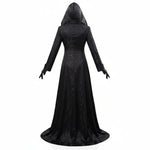 Gothic Vampire Costume Set with Hooded Dress & Accessories | Elegant Adult Halloween Costumes for Striking Looks 2