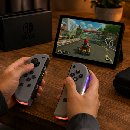 Switch Controller, Wireless Bluetooth Gamepad with Dual Vibration and RGB Light – image 6