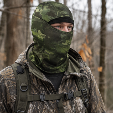 Fleece Balaclava Ski Mask with Camouflage Print, Balaclava Full Face Mask