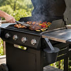 Pellet Grill Accessories, Grill Grease Catcher, Smoker Grease Bucket with Lid and Reusable Liner, Tool Free Spout Fit
