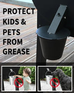 Grill Grease Collector | Enhanced Grease Catcher with Secure Lid | Efficient Cleanup for Avid Grillers 4