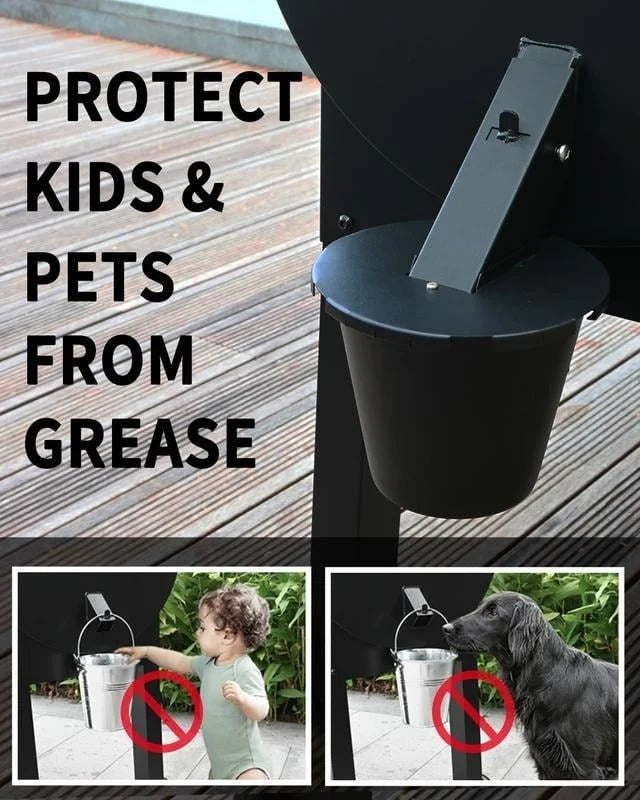 Grill Grease Collector | Enhanced Grease Catcher with Secure Lid | Efficient Cleanup for Avid Grillers 4