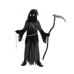 Grim Reaper Hooded Robe Set for Kids with Glowing Eyes | Spooky Costume for Halloween Fun 5