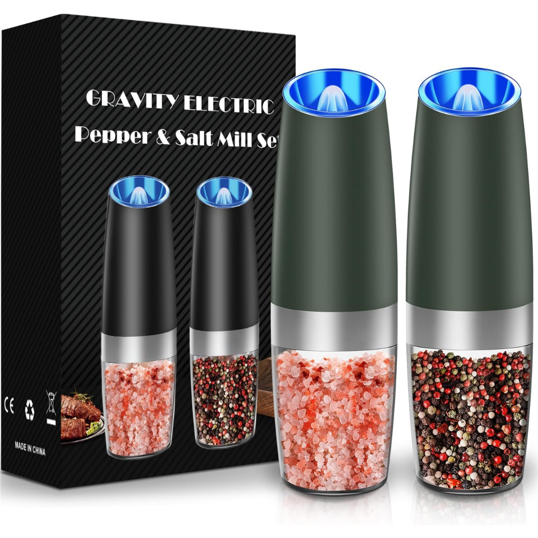 GrindMaster Duo | Rechargeable Electric Pepper and Salt Mill Set with One-Handed Operation | Adjustable Grind for Effortless Seasoning 7